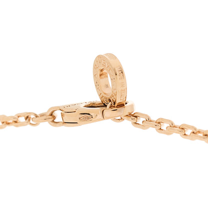 Bulgari 18K Rose Gold Diamond Serpenti Viper Demi Pave Pendant Necklace 8 of 9