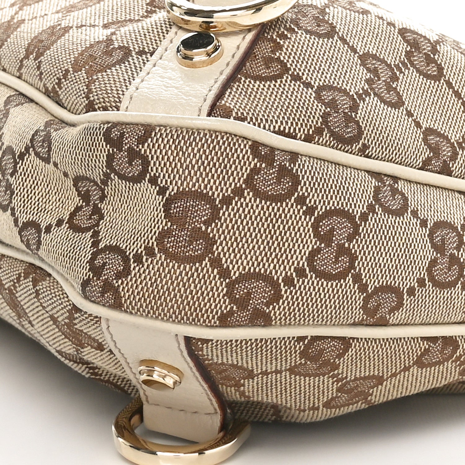 Gucci Monogram Medium Abbey D Ring Hobo Off White 10 of 11