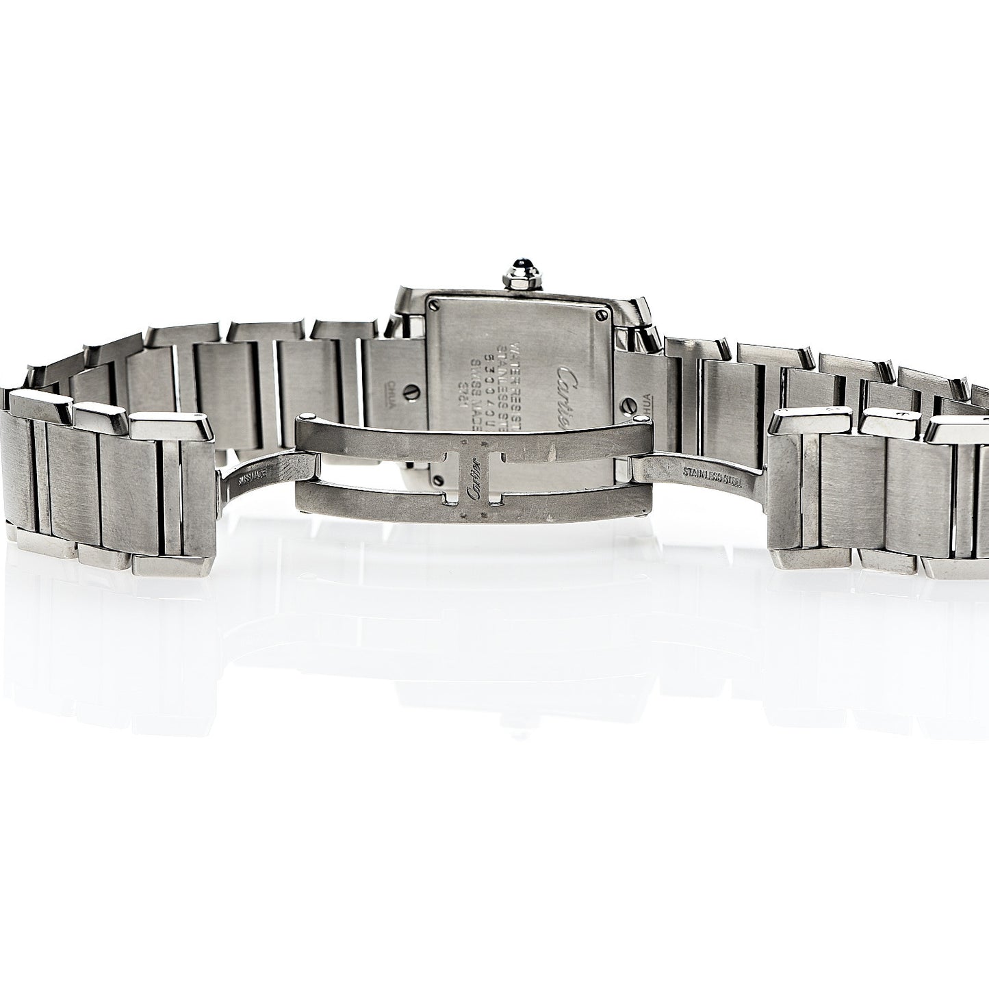Stainless Steel 25mm Tank Francaise Quartz Watch