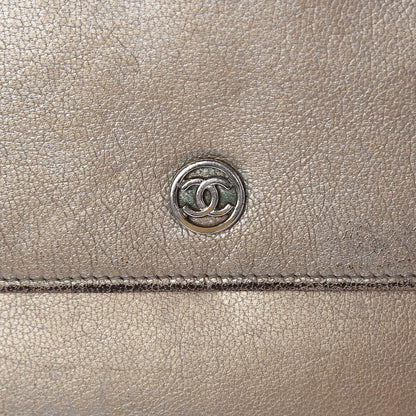 Chanel Metallic Goatskin Wallet On Chain WOC Gold 21 of 21