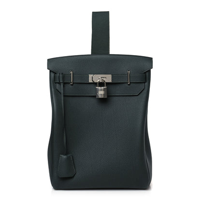Hermes Togo Hac a Dos GM Backpack Vert De Gris 1 of 9