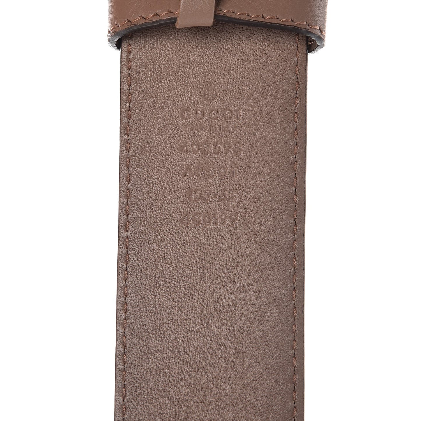 Calfskin Double G 40mm Belt 105 42 Porcelain Rose