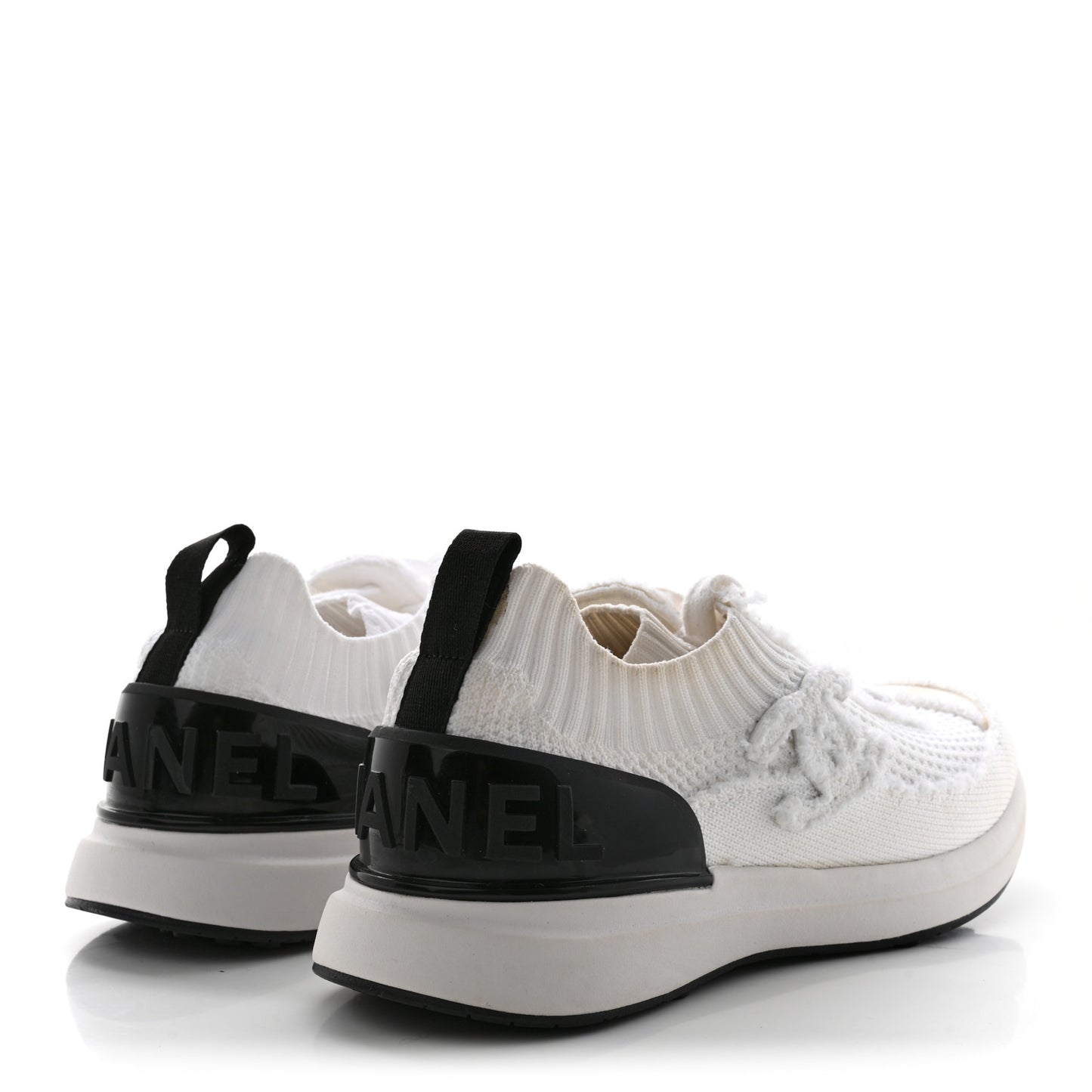Fabric Logo Sneakers 36.5 White