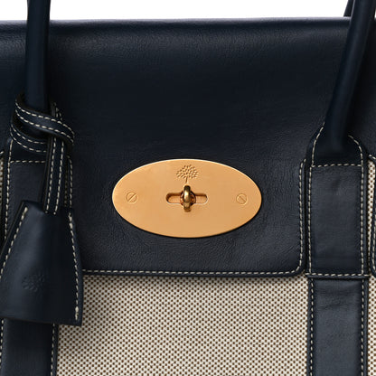 Mulberry Calfskin Canvas Heritage Bayswater Midnight 8 of 16
