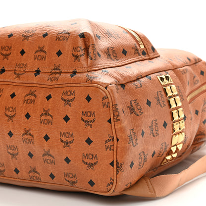 MCM Visetos Large Side Studs Stark Backpack Cognac 21 of 24