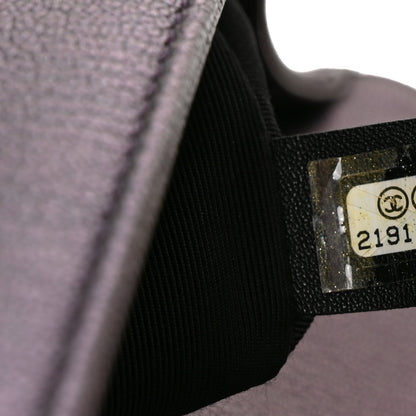 Chanel Iridescent Goatskin Quilted New Medium Boy Flap Purple 7 of 10