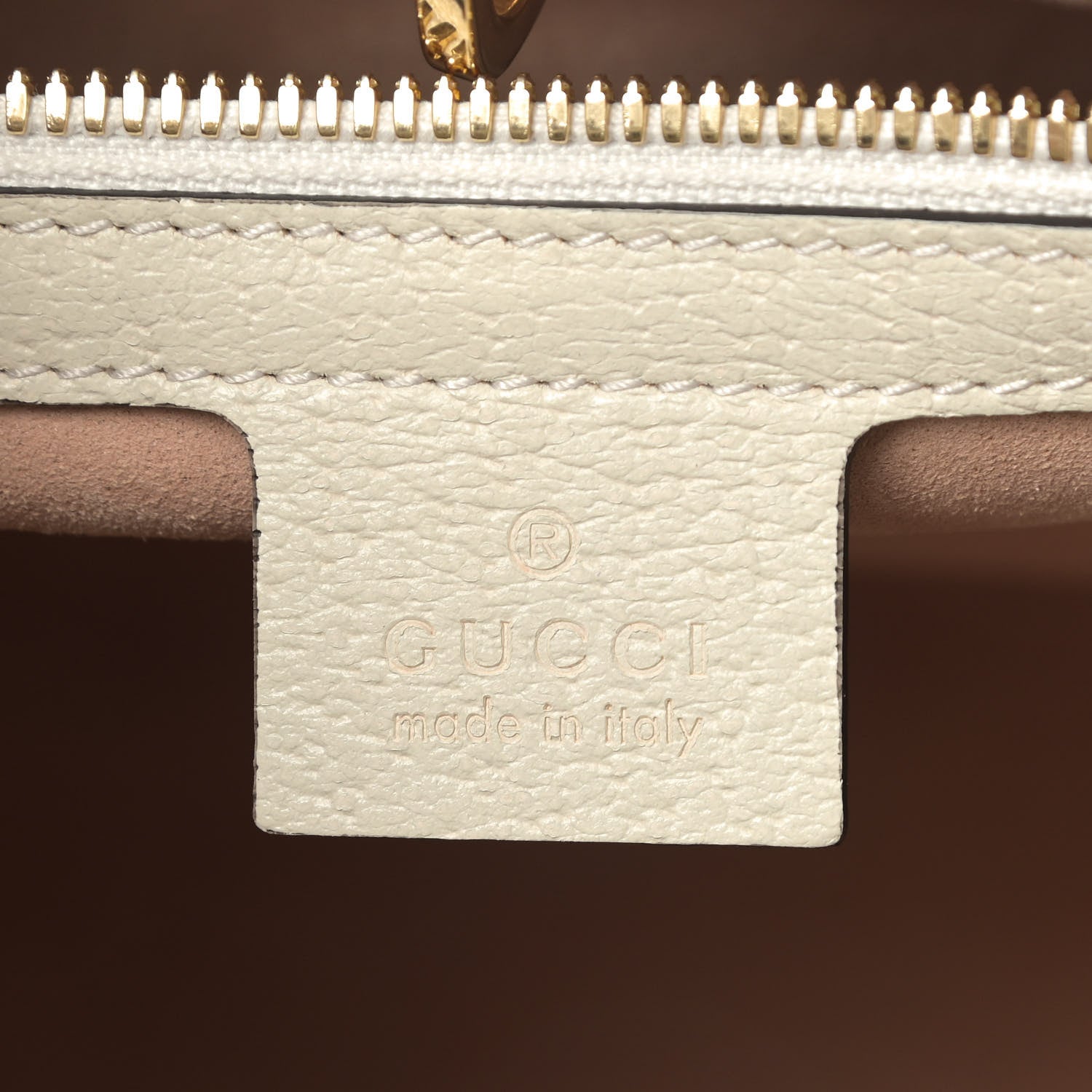 Gucci GG Supreme Monogram Textured Calfskin Les Pommes Small Retro Interlocking G Tote Bag Beige Multicolor Mystic White 6 of 7
