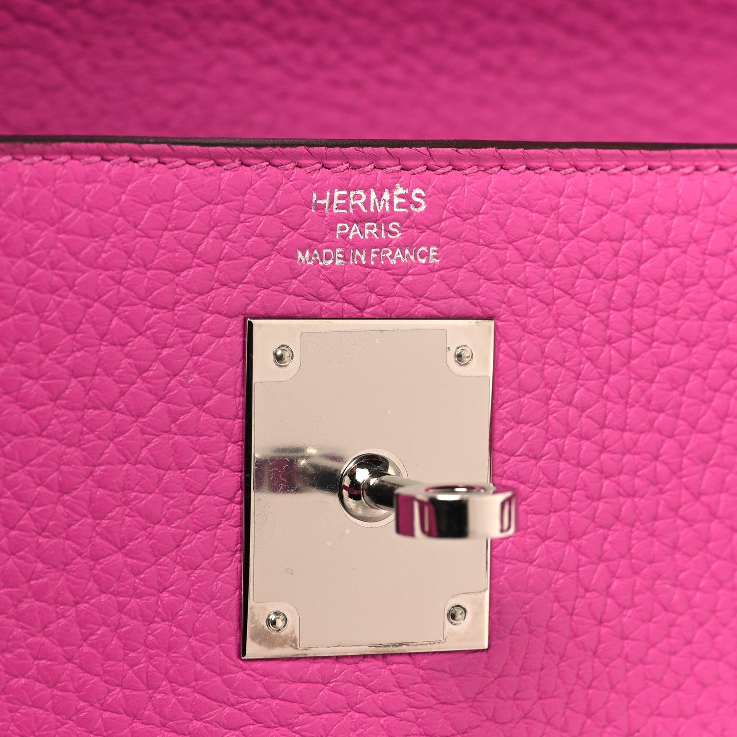 Hermes Taurillon Clemence Kelly Retourne 28 Rose Pourpre 6 of 12