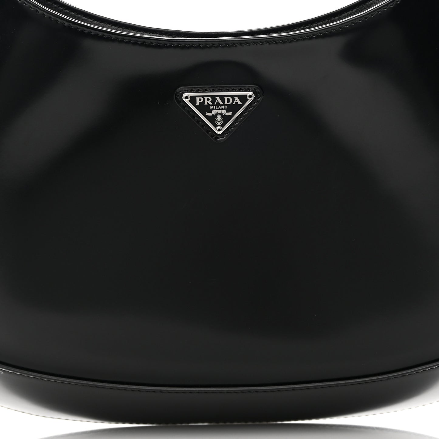 Spazzolato Cleo Shoulder Bag Black