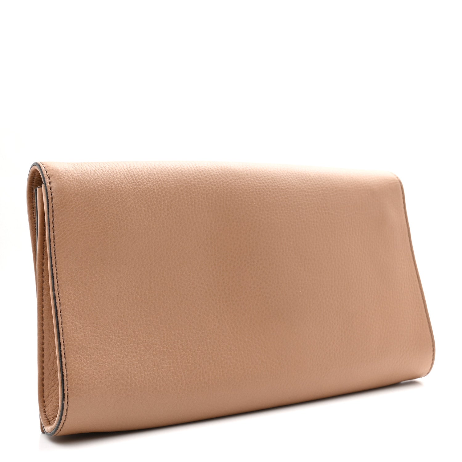 Gucci Pebbled Calfskin Medium Soho Clutch Camelia 3 of 7