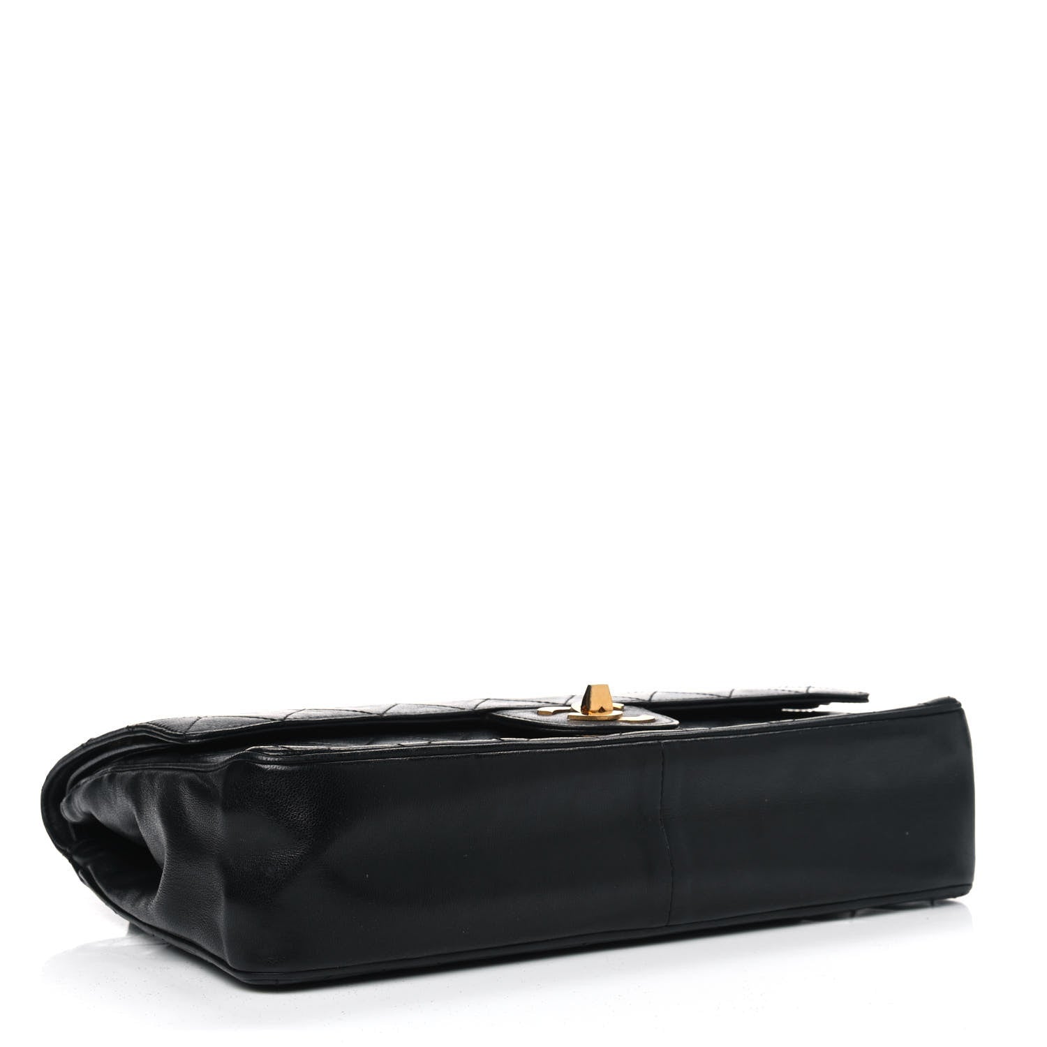 Chanel Lambskin Quilted Medium Double Flap Black 3 of 9