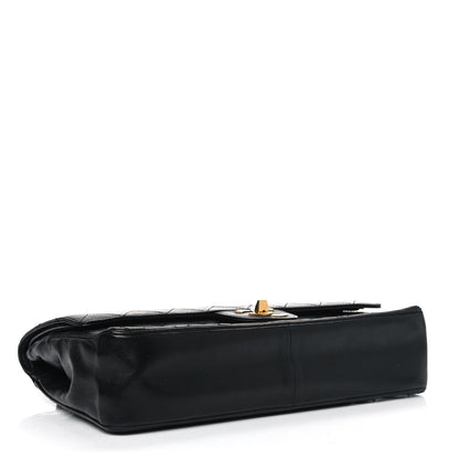Chanel Lambskin Quilted Medium Double Flap Black 3 of 9