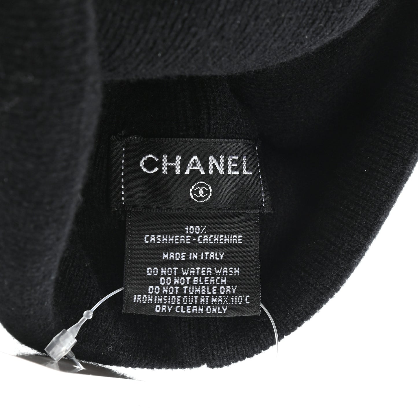 Cashmere CC Beanie Hat Black Gold