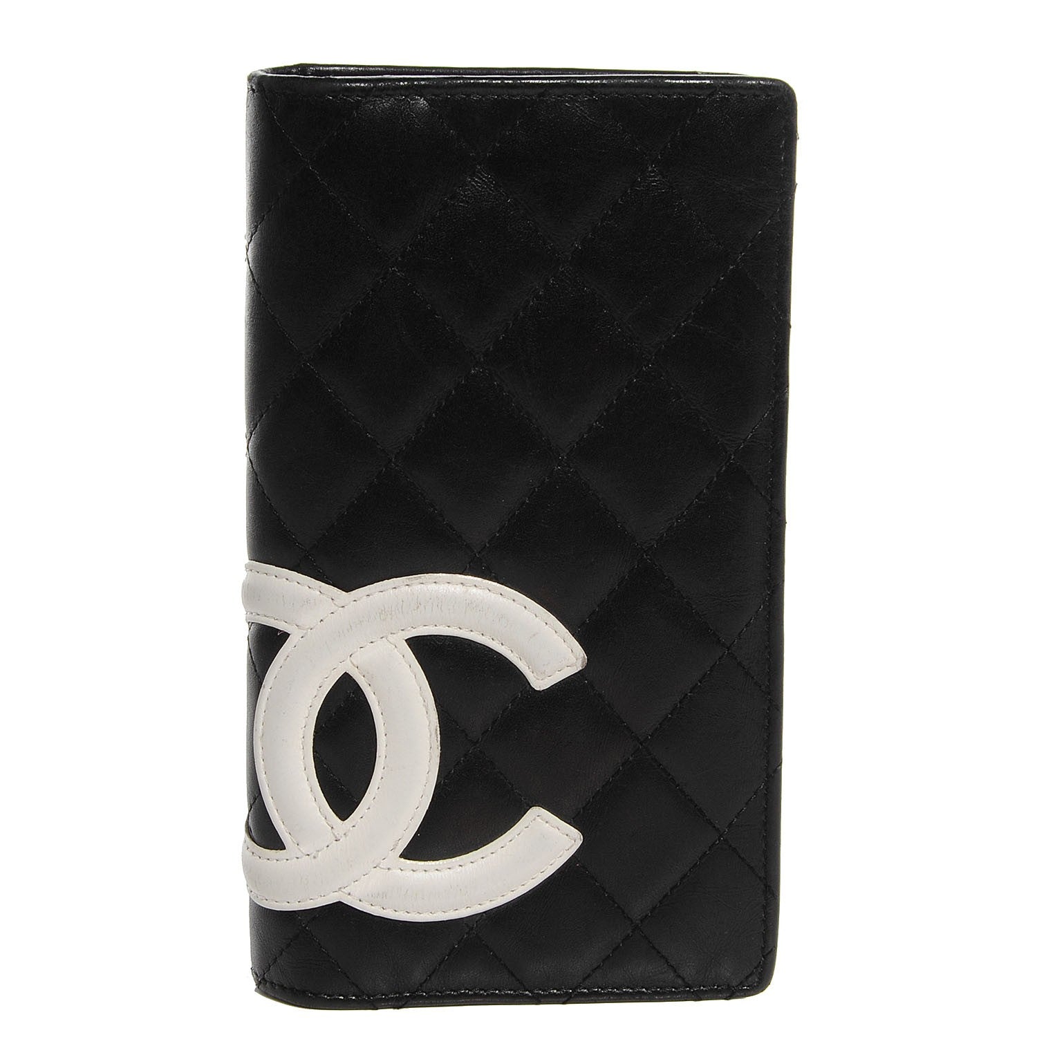 Chanel Calfskin Quilted Cambon Yen Wallet Black 1 of 8
