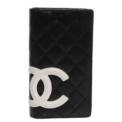 Chanel Calfskin Quilted Cambon Yen Wallet Black 1 of 8