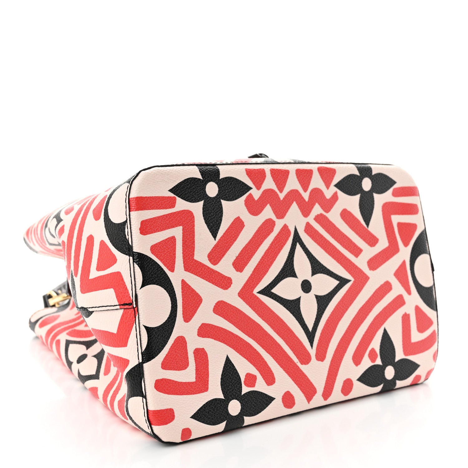 Louis Vuitton Monogram Giant Crafty NeoNoe MM Creme Rouge Black 4 of 9