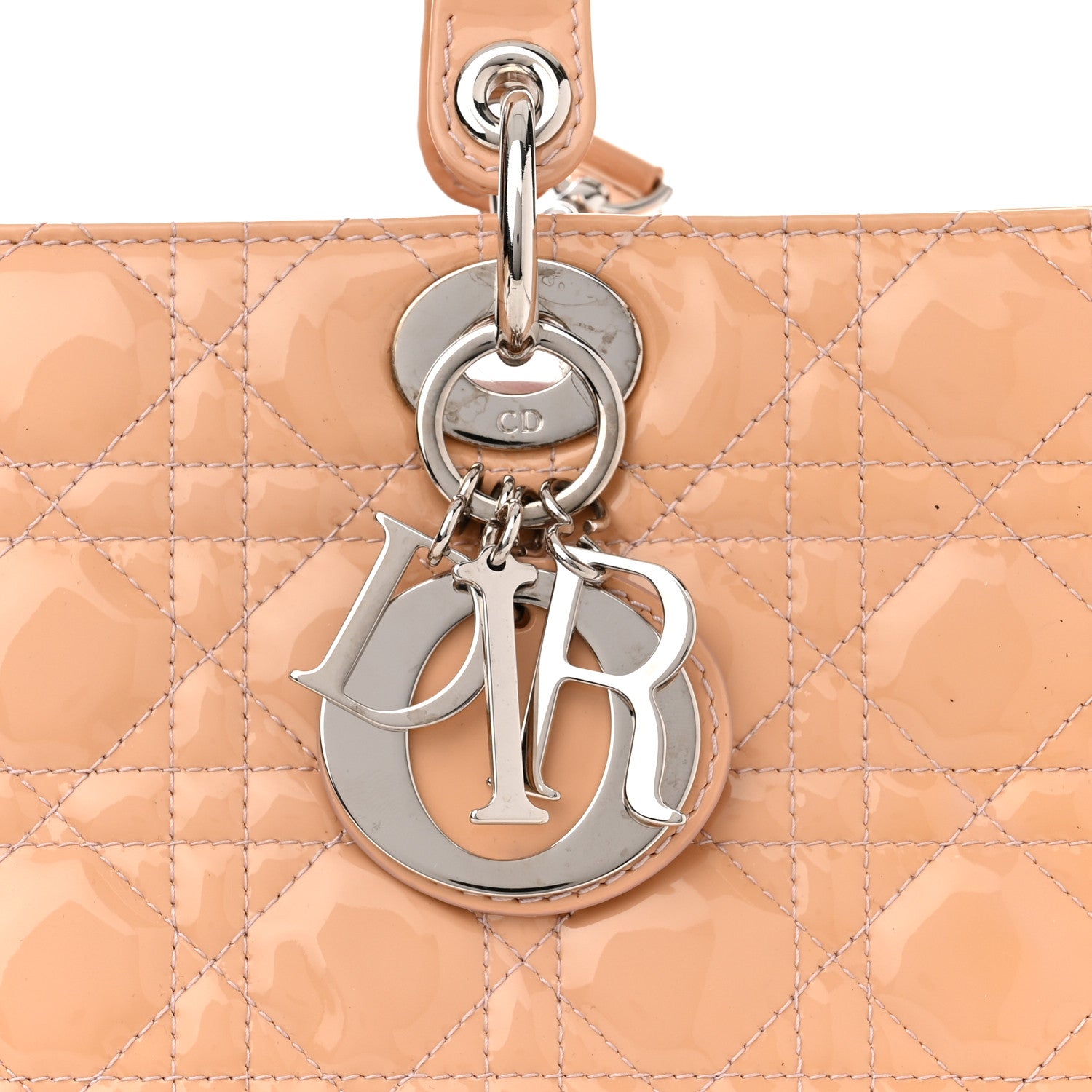Christian Dior Patent Cannage Large Lady Dior Light Pink 8 of 11
