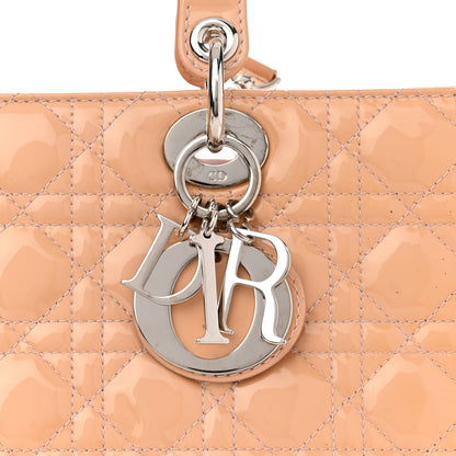 Christian Dior Patent Cannage Large Lady Dior Light Pink 8 of 11