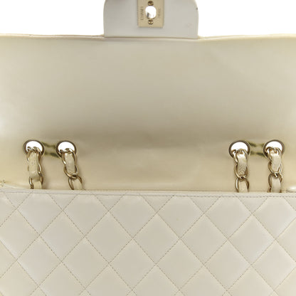 Chanel Lambskin Quilted Jumbo Single Flap Ivory 11 of 15