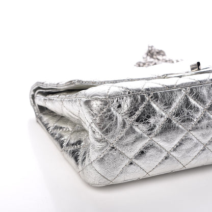 Chanel Metallic Aged Calfskin Quilted 2.55 Reissue 226 Flap Silver 13 of 16