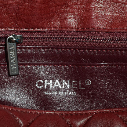 Chanel Lambskin Jumbo Single Flap Dark Red 7 of 10