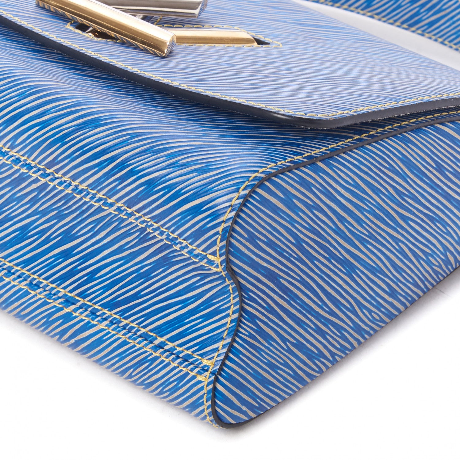 Louis Vuitton Epi Twist Shoulder Bag MM Denim Light 5 of 9