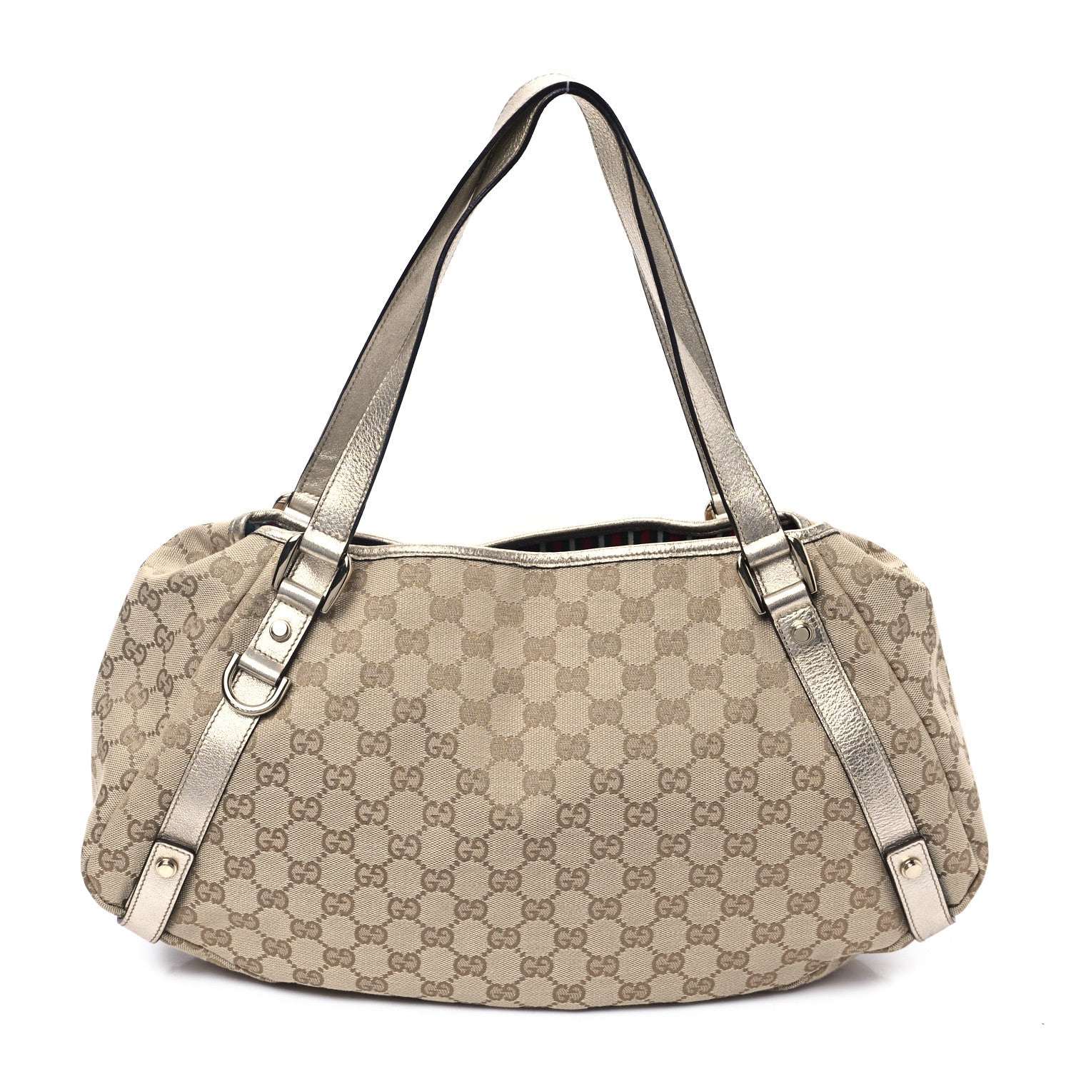 Gucci Monogram Medium Abbey Shoulder Bag Gold 1 of 11