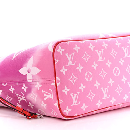 Louis Vuitton Monogram Escale Neverfull MM Rouge 11 of 12