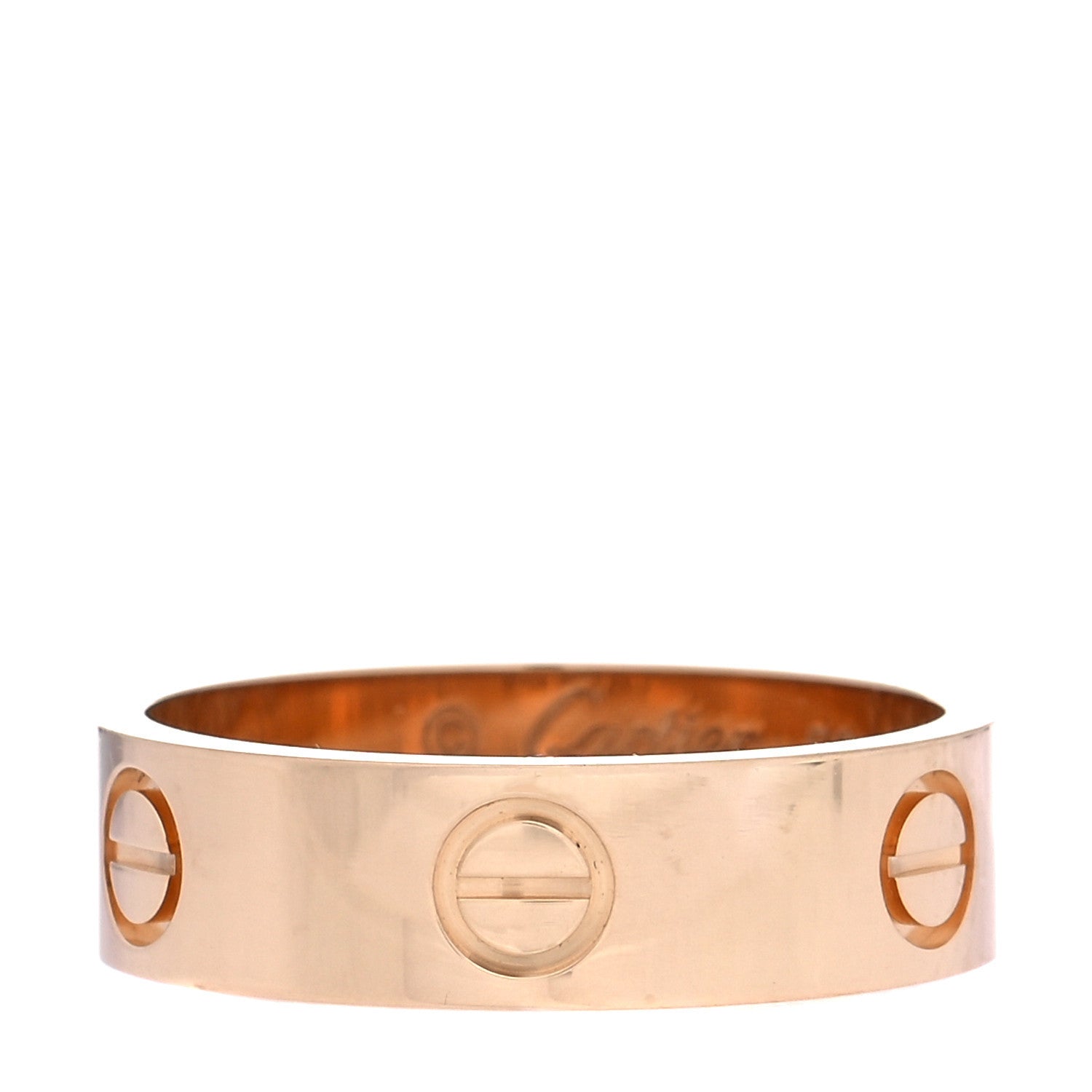 Cartier 18K Yellow Gold 5.5mm LOVE Ring 56 7.5 1 of 7