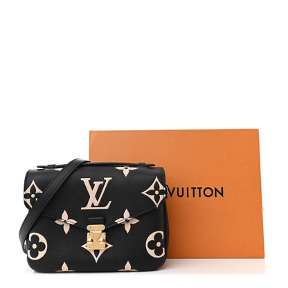 Louis Vuitton Empreinte Monogram Giant Pochette Metis Black Beige 11 of 11