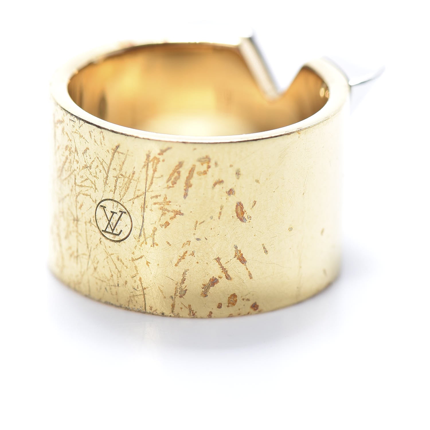 Louis Vuitton Brass Essential V Ring M Gold Silver 649349
