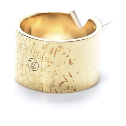 Louis Vuitton Brass Essential V Ring M Gold Silver 8 of 8