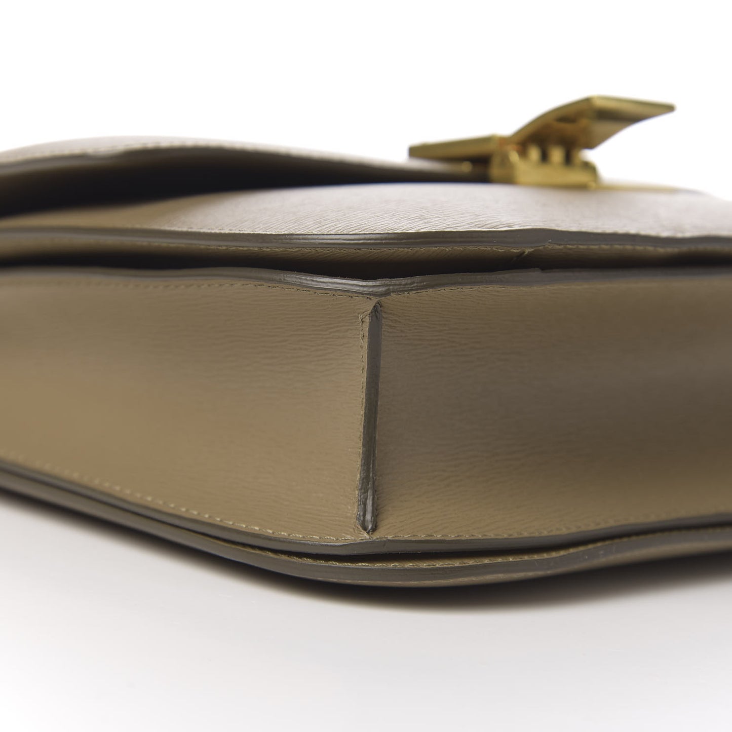 Liege Calfskin Medium Classic Box Flap Bag Taupe