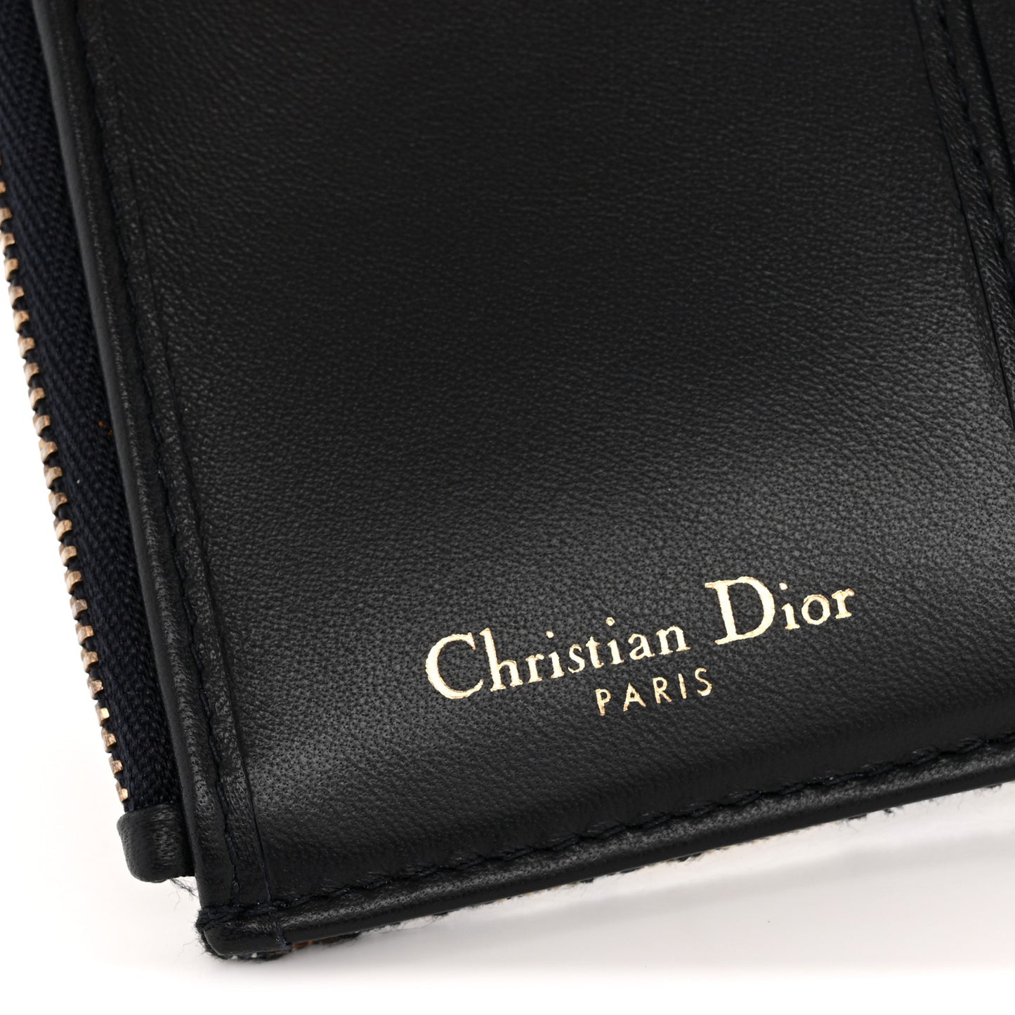 Oblique Saddle Lotus Wallet Blue