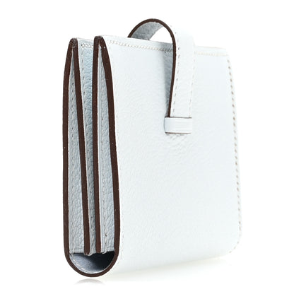 Hermes Chevre Mysore Bearn Card Holder Wallet Bleu Brume 3 of 7