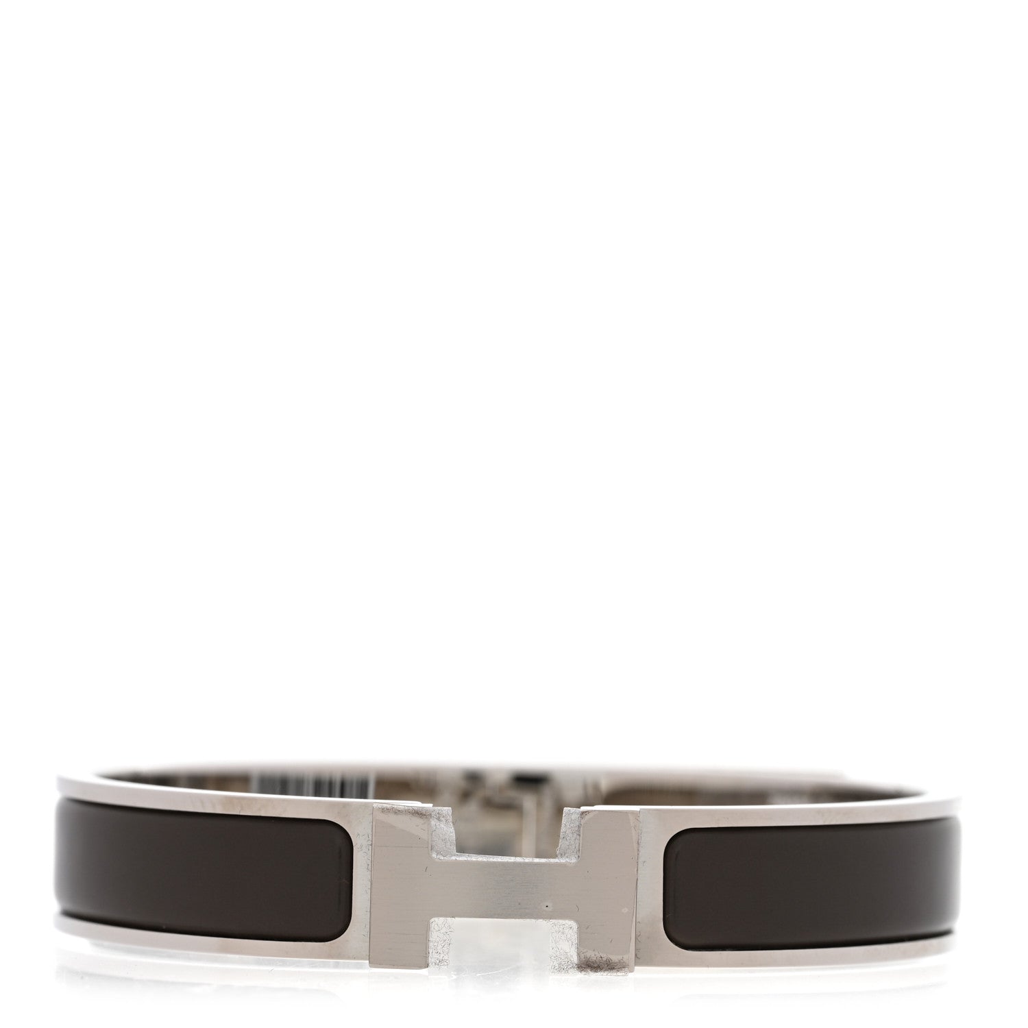 Hermes Matte Enamel Narrow Clic Clac HH Bracelet T5 Etain 1 of 5