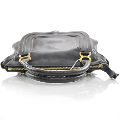 Chloe Leather Large Marcie Satchel Black 5 of 9