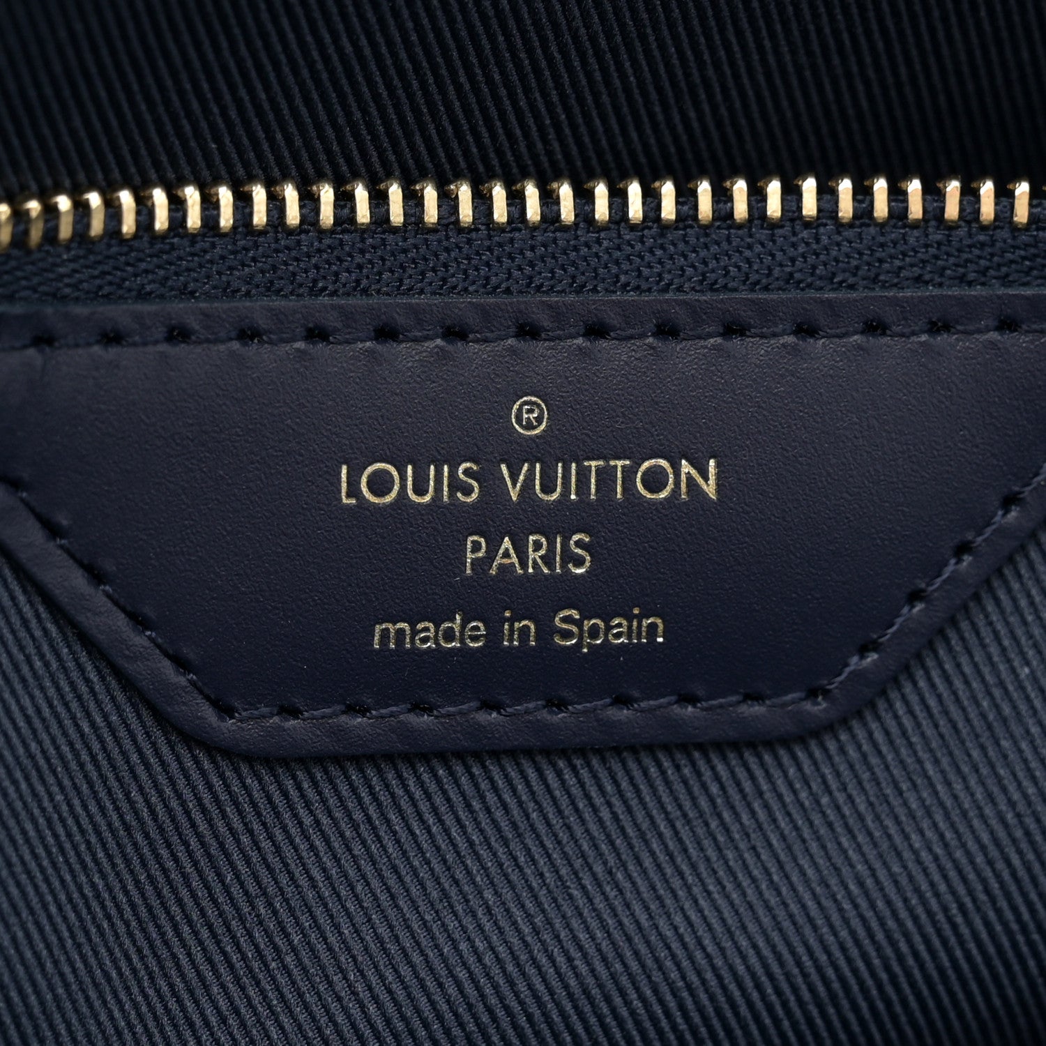 Louis Vuitton Monoglam Neverfull MM Blue 7 of 12