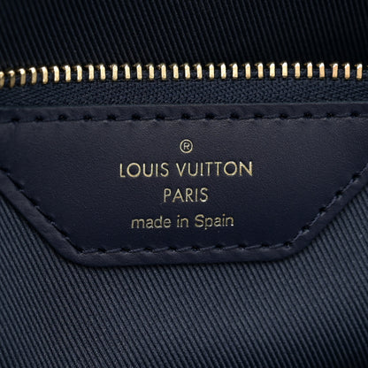 Louis Vuitton Monoglam Neverfull MM Blue 7 of 12