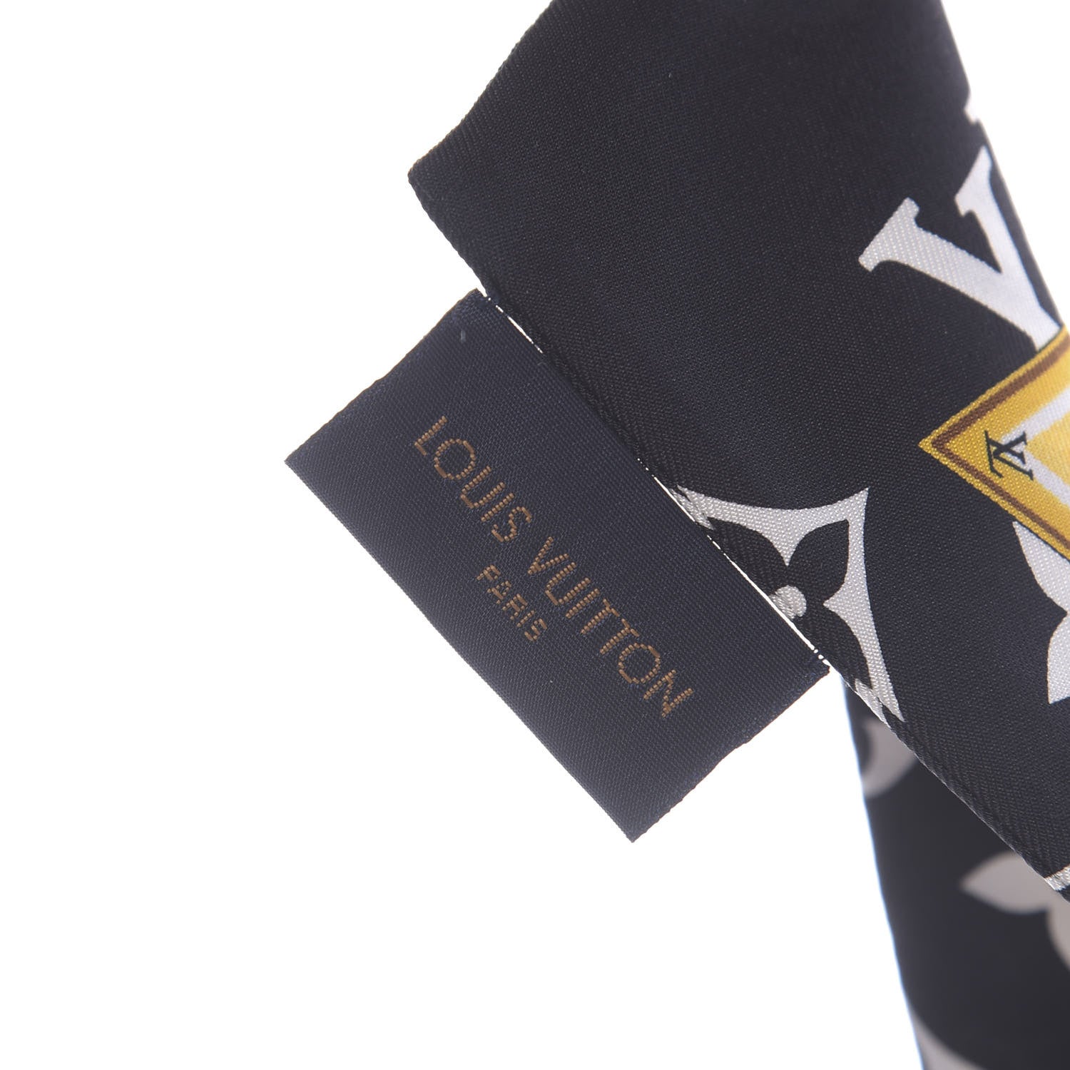 Louis Vuitton Silk Monogram Confidential Bandeau Black 3 of 4