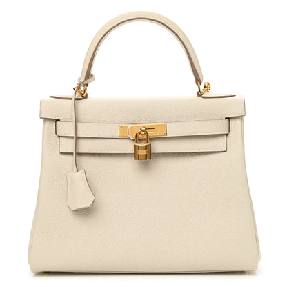 Hermes Togo Kelly Retourne 28 Craie 1 of 10
