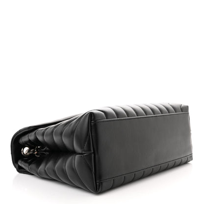 Saint Laurent Calfskin Y Quilted Monogram Medium Loulou Chain Satchel Black 4 of 10