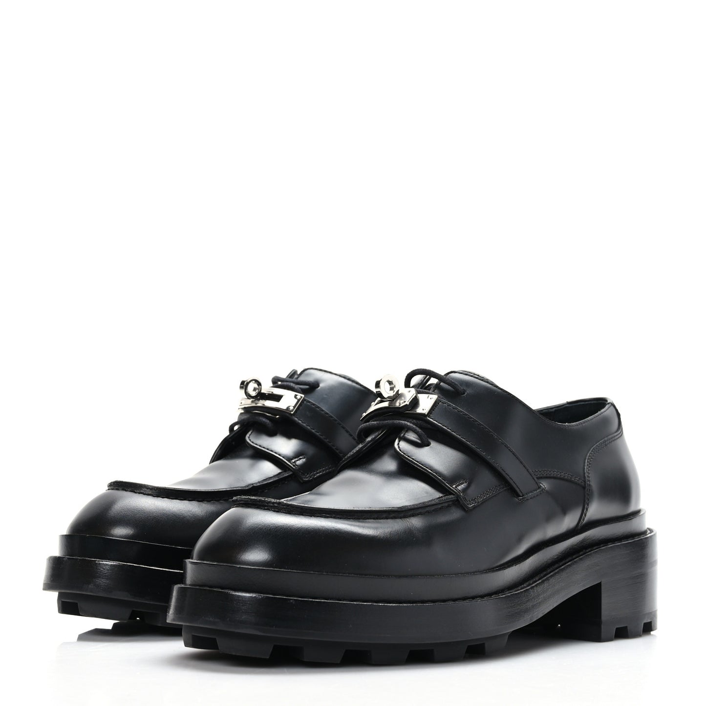 Glossed Calfskin First Oxford 39.5 Black