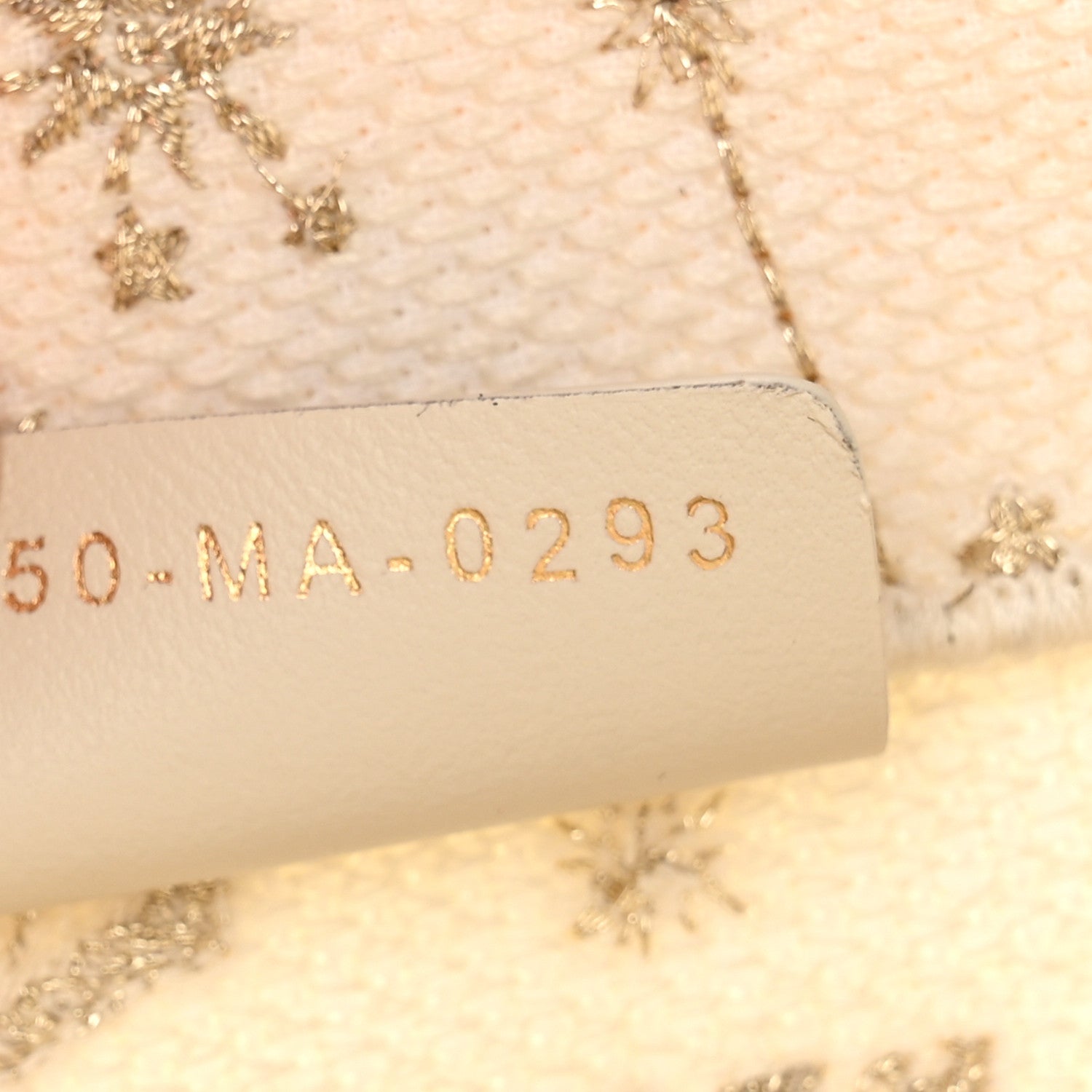 Christian Dior Canvas Embroidered Medium Butterfly Zodiac Book Tote Gold 7 of 13