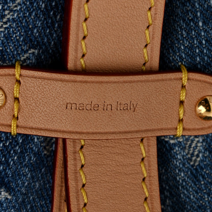 Louis Vuitton Monogram Denim CarryAll MM Blue 14 of 27