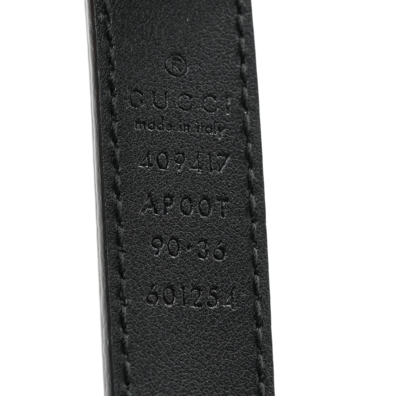 Gucci Calfskin Double G 20mm Belt 90 36 Black 5 of 5
