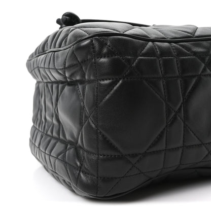 Christian Dior Calfskin Macrocannage Medium D-Motion Bag Black 10 of 10