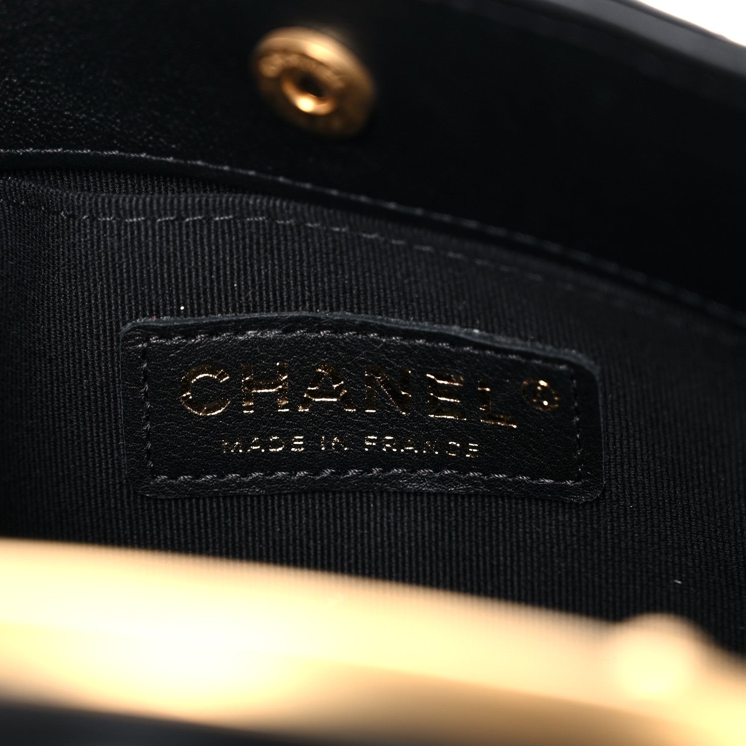 Chanel Calfskin Quilted Lady Handle Clutch Tote Black 6 of 11