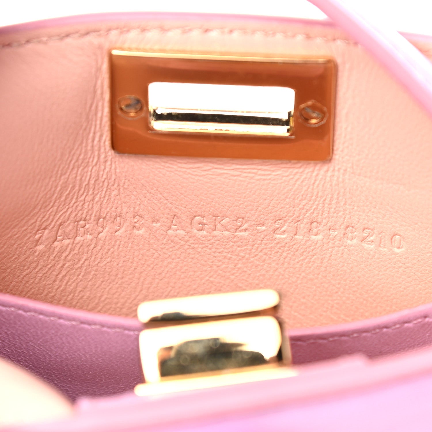 Fendi Nappa Sigma Pico Peekaboo Charm Lavanda 5 of 12