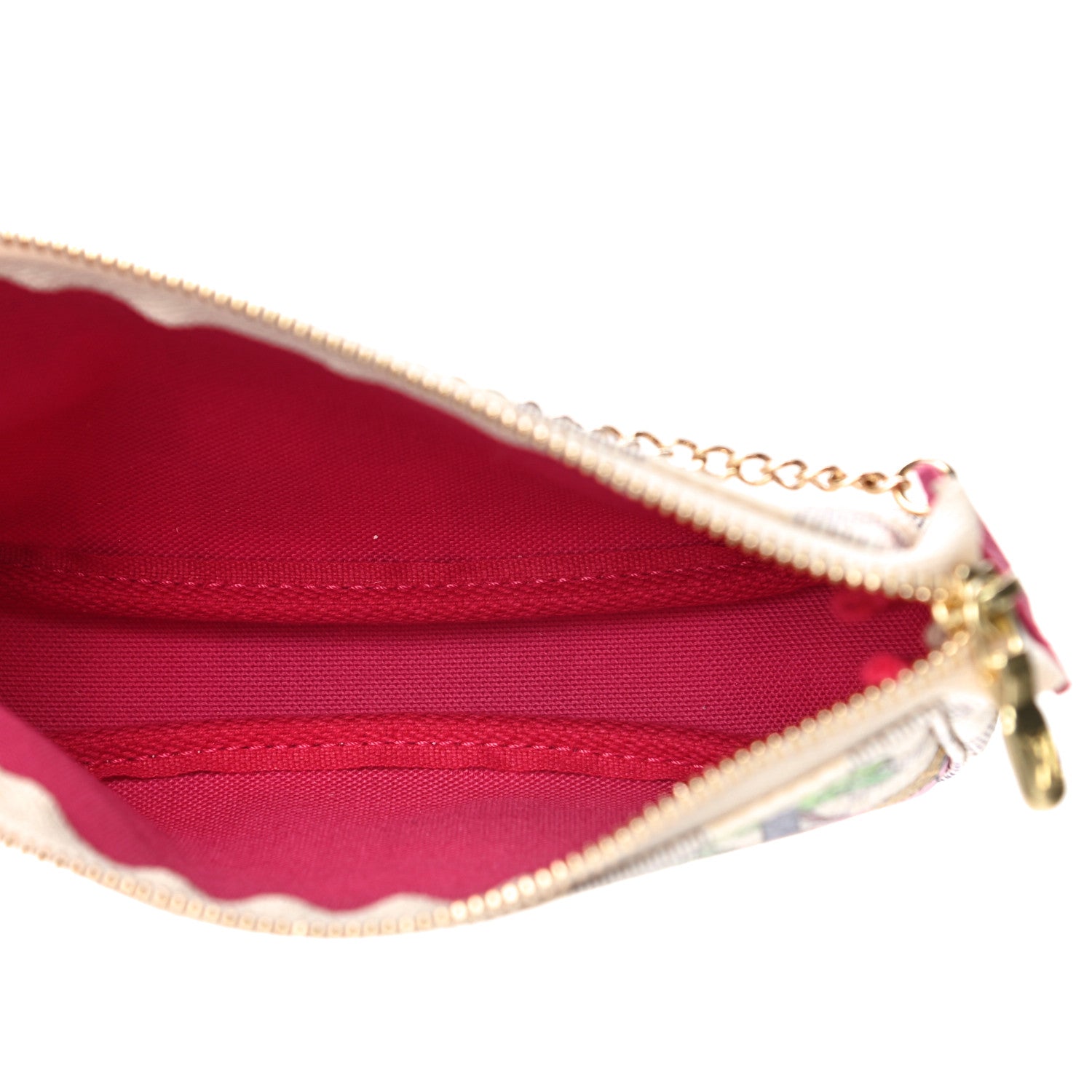 Louis Vuitton Damier Azur 2021 Christmas Animation Hollywood Mini Pochette Accessories Fuchsia 4 of 10